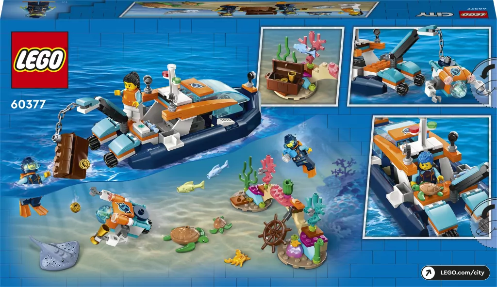 LEGO® City Exploration. Łódź do nurkowania badacza. 60377 - tantis.pl