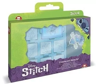 Pieczątki w walizce Stitch