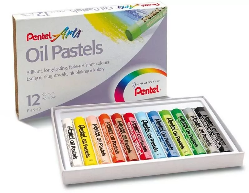 Pastele olejne. 12 kolorów - tantis.pl