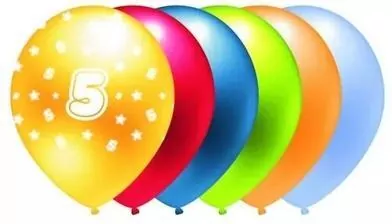 Balon metalik 5 mix kolorów - tantis.pl