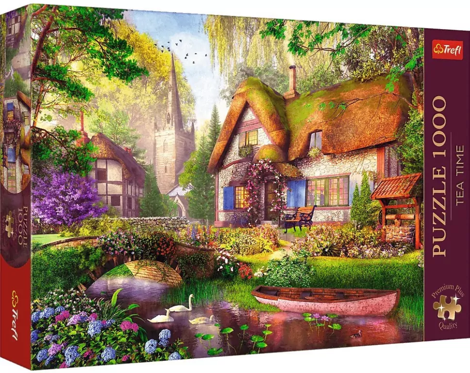 Puzzle 1000. Urocza chatka w lesie. 10804 - tantis.pl