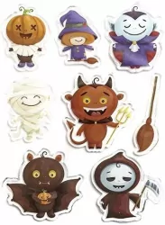 Naklejki żelowe Halloween