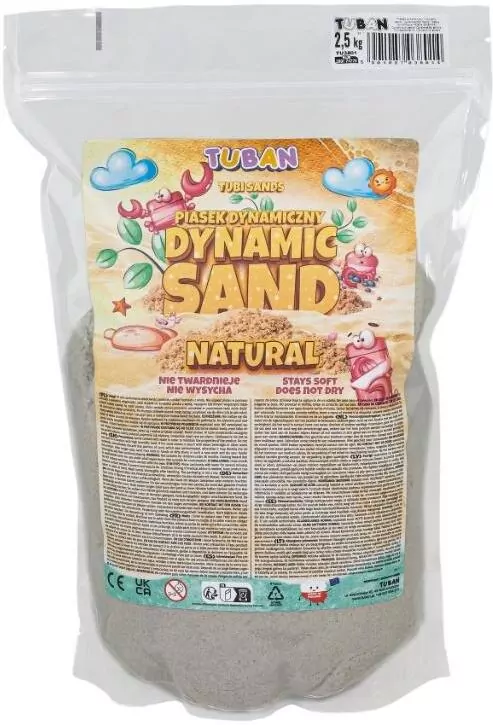 Piasek dynamiczny naturalny Doypack 2,5kg TUBAN - tantis.pl