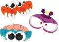 Maski Monster party, 3 sztuki - tantis.pl