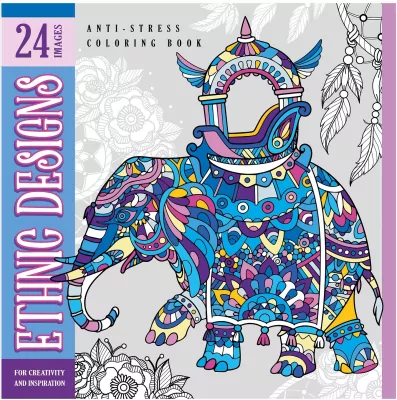 Kolorowanka antystresowa. Ethnic designs