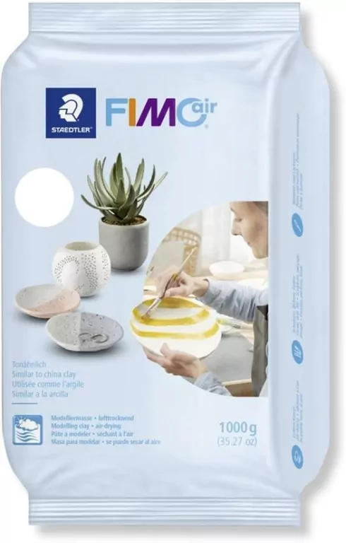 Masa modelarska Fimo air basic 1kg, biały - tantis.pl