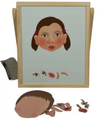 Tablica magnetyczna rozkładana z układanką