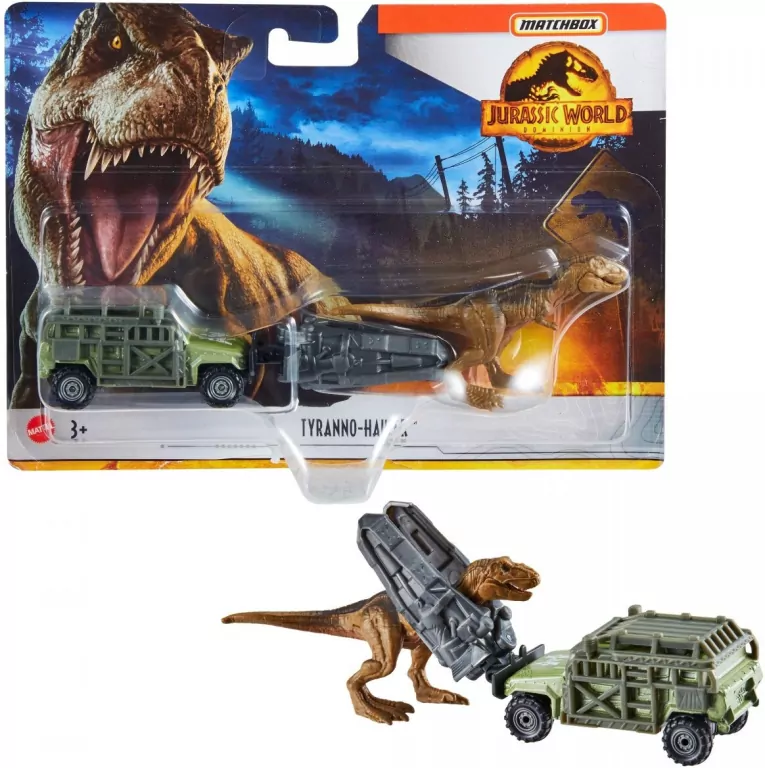 Pojazd Jurassic World Transporter Dinozaurów Tyranno-Hauler Matchbox - tantis.pl