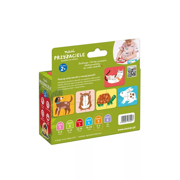 CzuCzu Nasi Przyjaciele Puzzle na cztery 2+ - tantis.pl