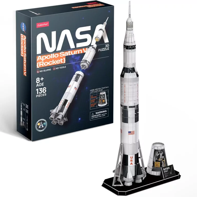 Cubic Fun. Puzzle 3D Apollo Saturn V Rocket - tantis.pl