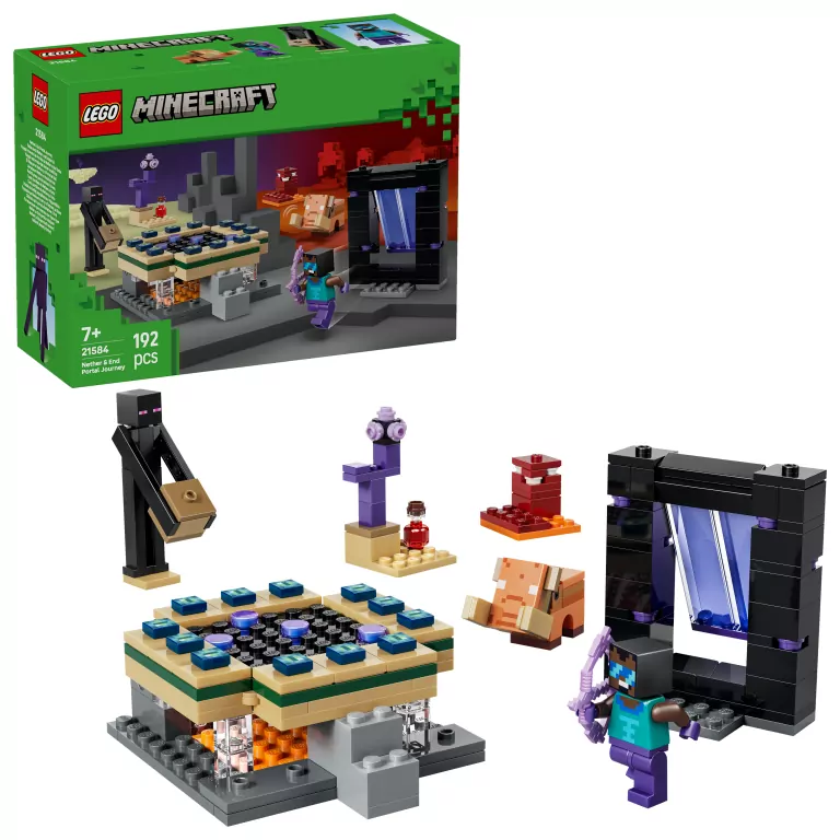 LEGO® Minecraft. Podróż przez portal netheru 21584 - tantis.pl