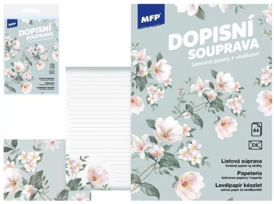 Papeteria lux 5+10 kwiaty