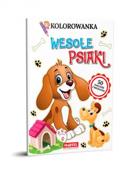 Wesołe psiaki. Kolorowanka. - tantis.pl