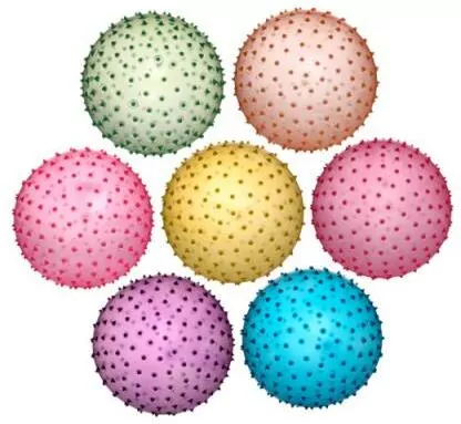 Piłka 230mm PVC Jeżyk transparentny 134456 - tantis.pl