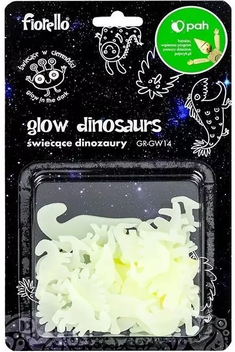 Ozdoby fluorescencyjne Dinozaury mix 24sztFIORELLO - tantis.pl