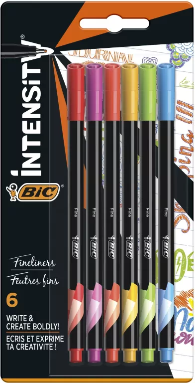 Cienkopisy Intensity fine mix rainbow 6 kolorów - tantis.pl