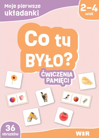 Co tu było? Moje pierwsze układanki. Ćwiczenia pamięci - tantis.pl