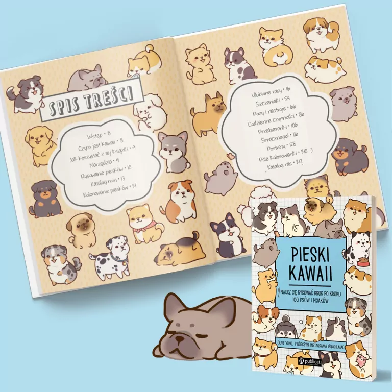 Pieski kawaii. Naucz się rysować krok po kroku - tantis.pl