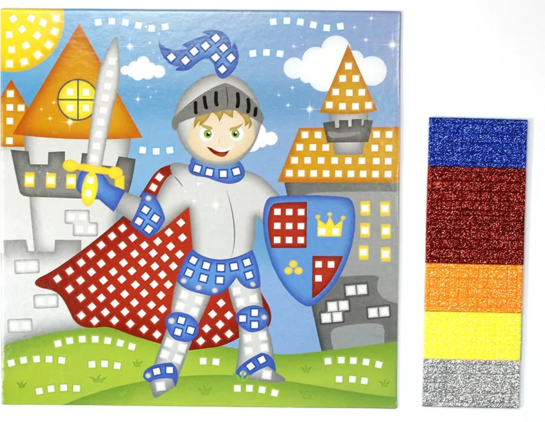 Mozaika piankowa brokatowa Rycerz - tantis.pl