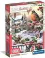 Puzzle 1000 Xmas Coll. Robin And Holly Bushes - tantis.pl