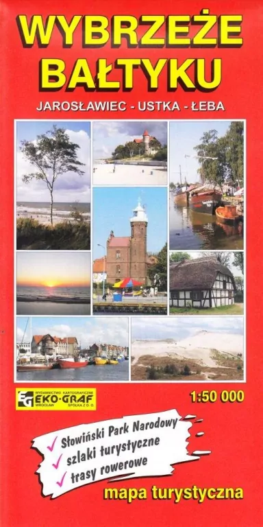 Wybrzeże Bałtyku Jarosławiec, Ustka, Łeba 1:50 000 - tantis.pl