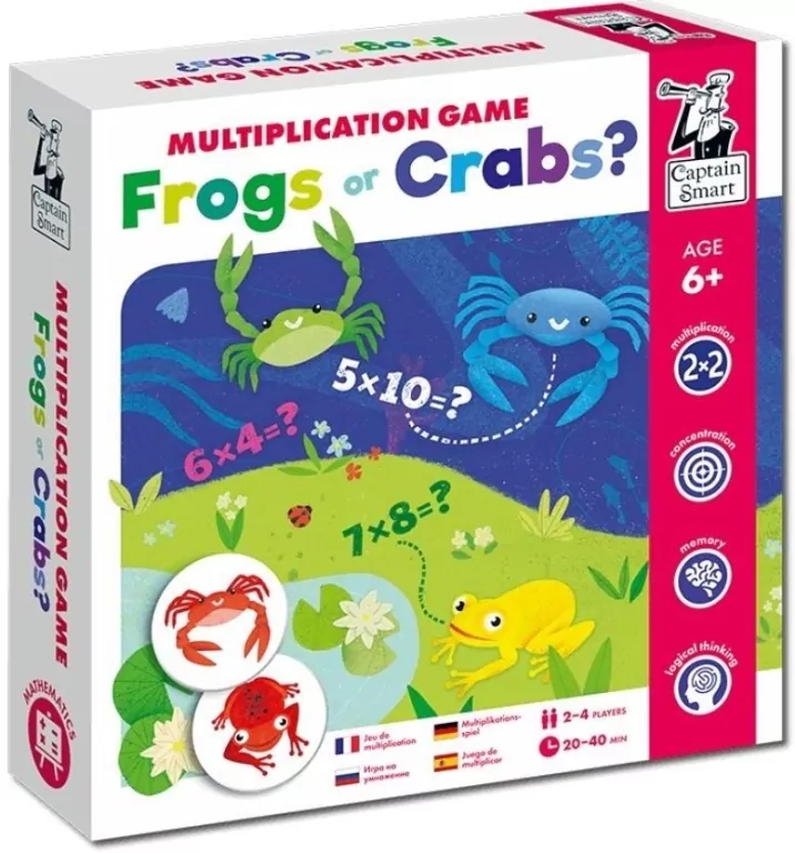 Captain Smart. Frogs or Crabs? Multiplication Game - tantis.pl