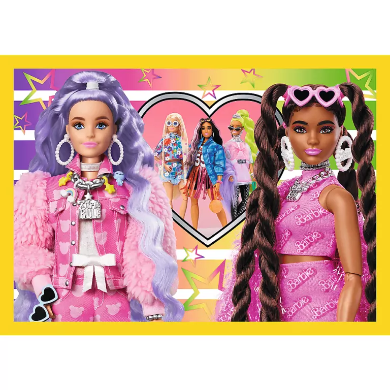 Wesoły świat Barbie . Puzzle 4w1 - tantis.pl