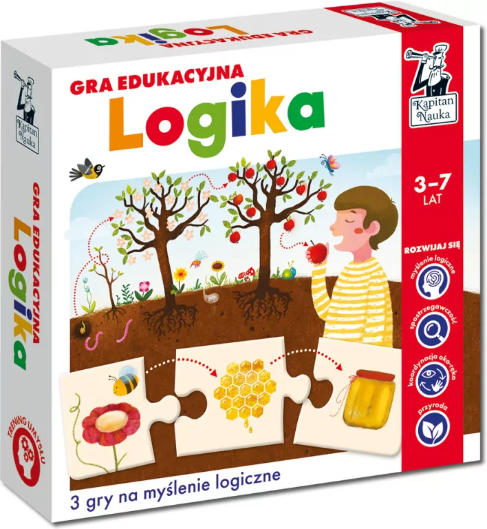 Logika. Gra edukacyjna. Kapitan Nauka - tantis.pl