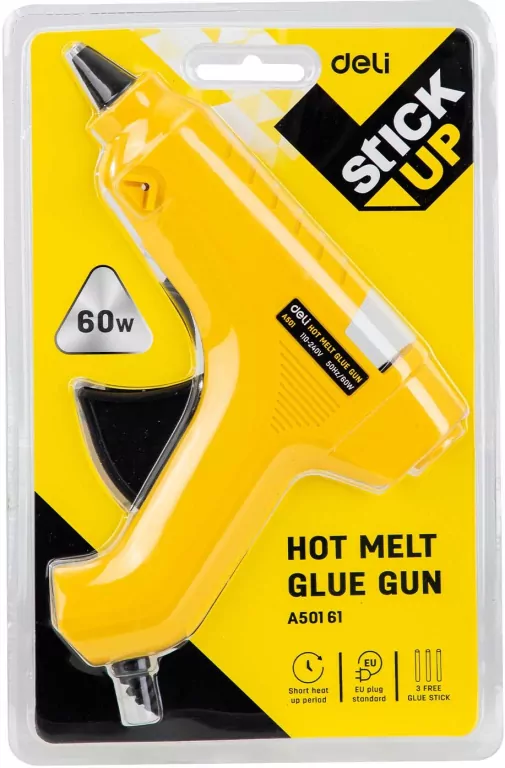 Pistolet do kleju 60W żółty - tantis.pl