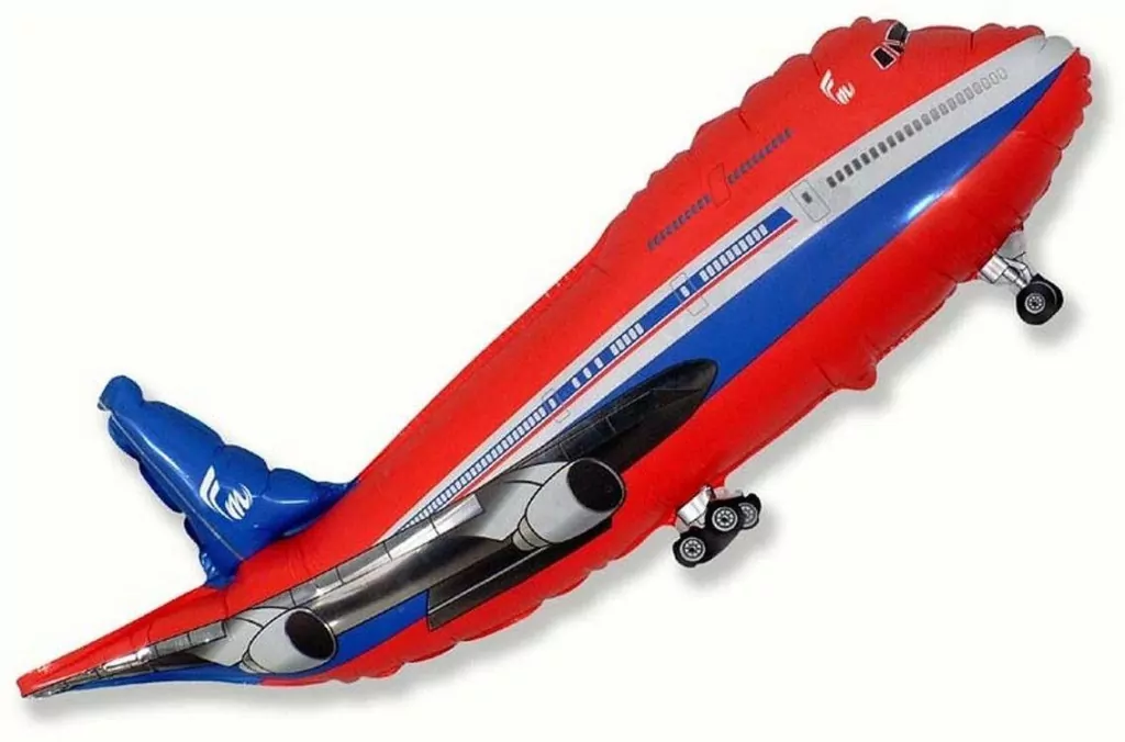 Balon foliowy 61cm Samolot czerwony - tantis.pl