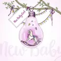 Karnet Swarovski kwadrat CL2801 Narodziny - tantis.pl