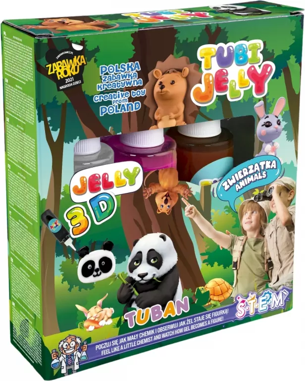 Tubi Jelly. Zwierzątka. 3 kolory - tantis.pl