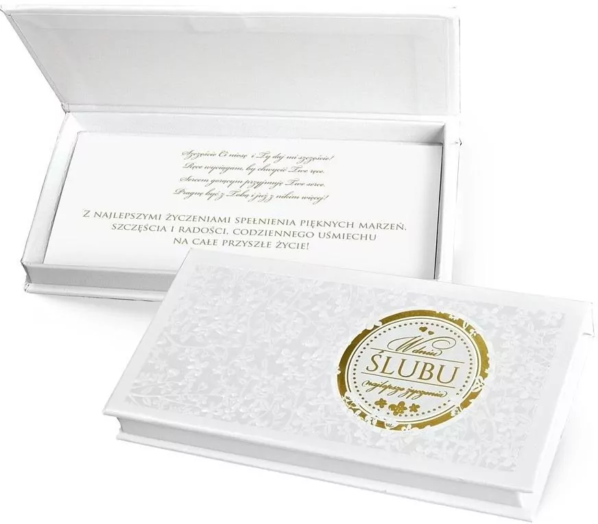 Pudełko ozdobne na banknoty Ślub - tantis.pl