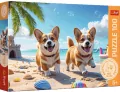 Puzzle 100 Corgi Rodzina Treflików TREFL - tantis.pl