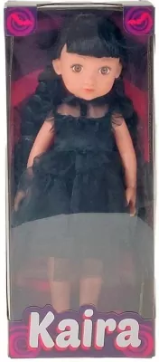 Lalka 33cm w czarnej sukni