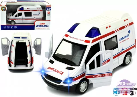 Pojazd metalowy - karetka 15cm - tantis.pl