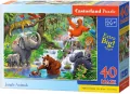 Puzzle 40 maxi Jungle Animals CASTORLAND - tantis.pl