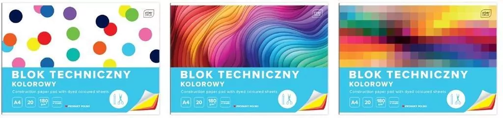 Blok techniczny kolorowy A4/20K - tantis.pl