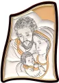 Obraz srebrny Święta Rodzina 20x14,5cm - tantis.pl