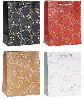 Torebka ozdobna 26x32x10cm hot-stamp mix ROZETTE - tantis.pl