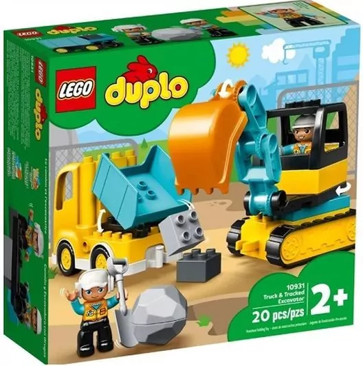 LEGO DUPLO Town. Ciężarówka i koparka gąsienicowa. 10931 - tantis.pl