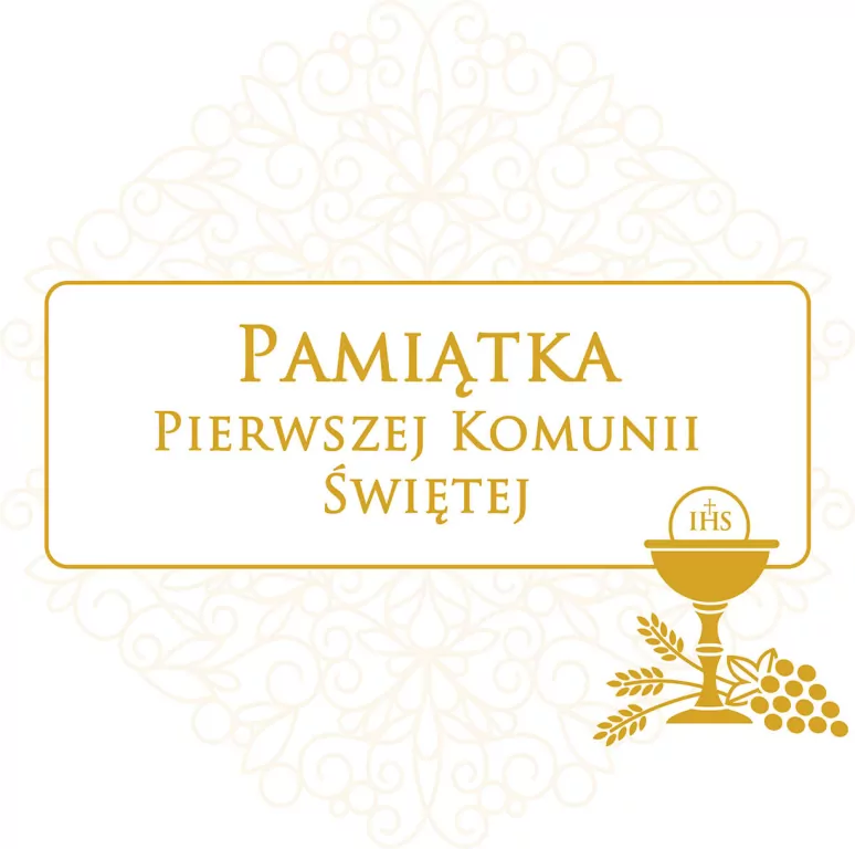 Pamiątka Pierwszej Komunii Świętej B5 - tantis.pl