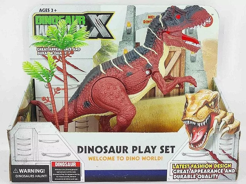 Dinozaur na baterie ruchomy, światło i dźwięk - tantis.pl