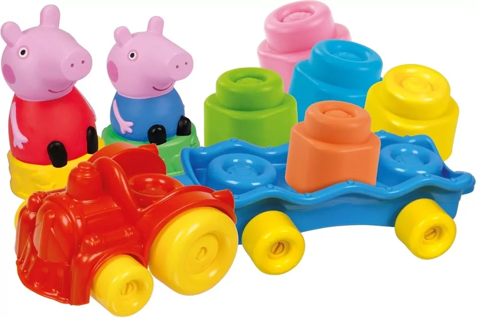 Clemmy. Klocki. Pociąg. Świnka Peppa - tantis.pl