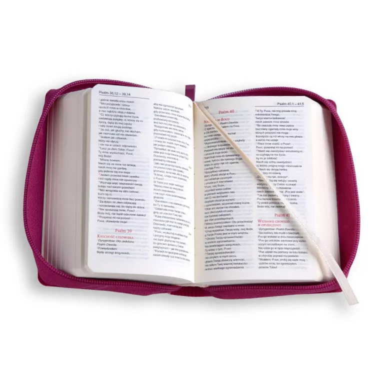 Biblia Tabor flex z zamkiem - malinowa - tantis.pl