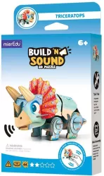 Puzzle 3D. Buduj i słuchaj - Triceratops
