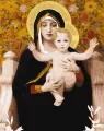 Malowanie po numerach. Madonna z liliami. 40x50cm - tantis.pl