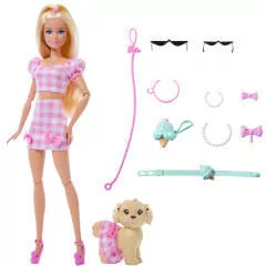 Barbie Jednakowa stylizacja Lalka i piesek - tantis.pl