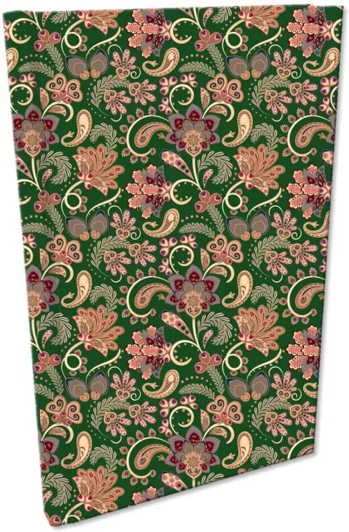 Notes A5 kratka Soft Touch Paisley Kwiaty Green - tantis.pl