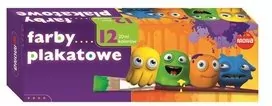Farby plakatowe 12 kolorów - tantis.pl